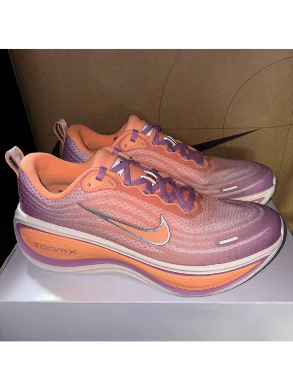 NEW Nike By You Vomero Plus White Orange Pink Women's Size 10 IQ1023-900